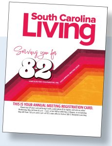 2023 Annual Meeting South Carolina Living magazine cover wrapper