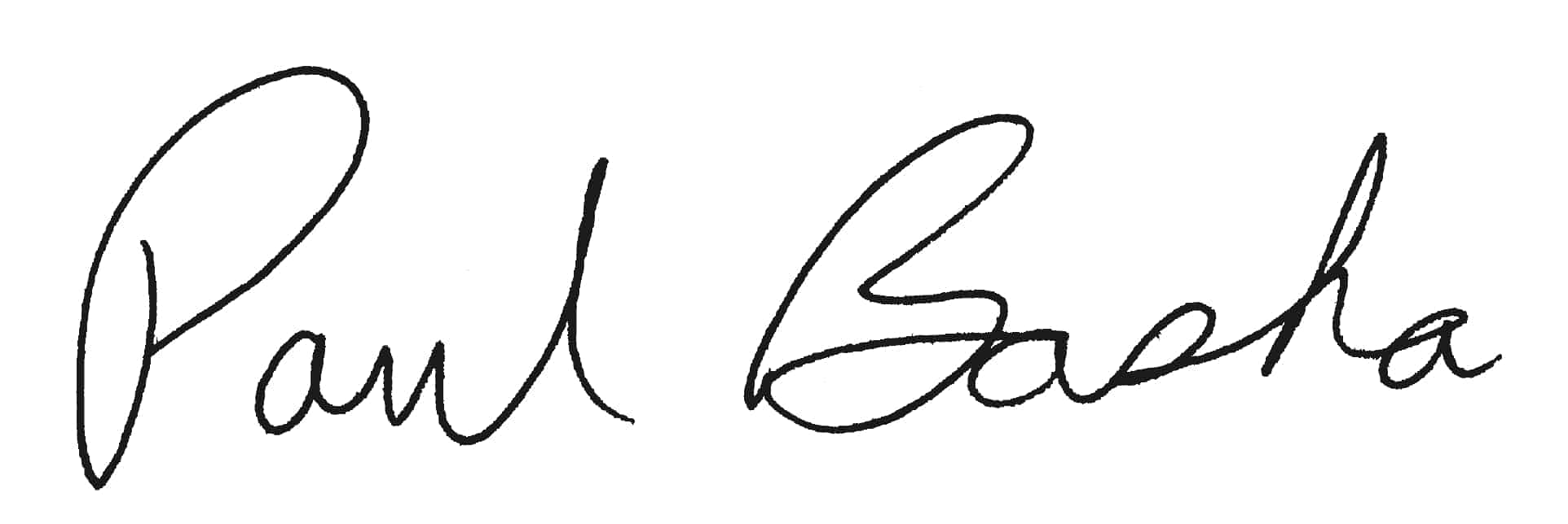 Paul Basha signature