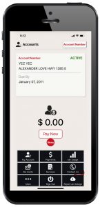 YEC's mobile app as viewed on a smartphone