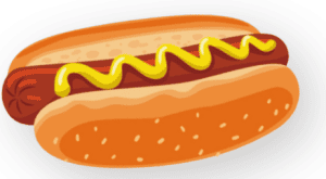 Hot dog illustration