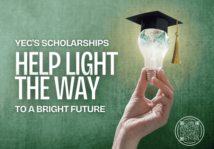 Graphic promoting scholarships