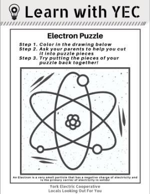 [PDF] Electron Puzzle Coloring Page